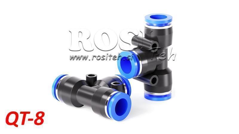 PNEUMATISK STIK T FORBINDELSE TPA UDEN GANG QT-8