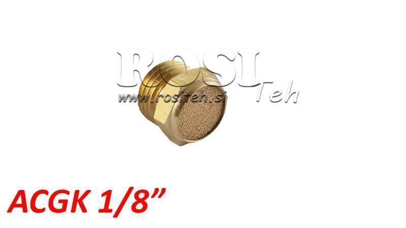 PNEUMATISK DÆMPER LAVT AF BRASS ACGK 018