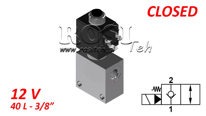 2-VEG VALVE 3/8 (NC) 12V - 40LIT