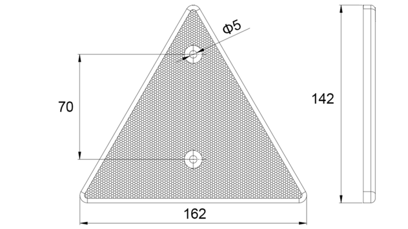 TRIANGULÆR REFLEKTOR (4PCS)