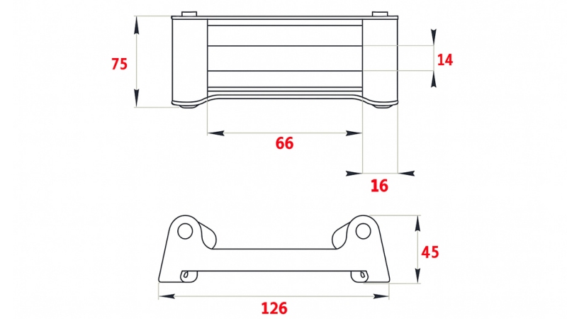 RULLENDE GUIDE TIL STÅL KABEL DWM 2000-2500