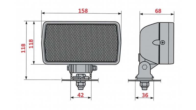 TRAKTOR ARBEJDSLYS COBO HALOGEN
