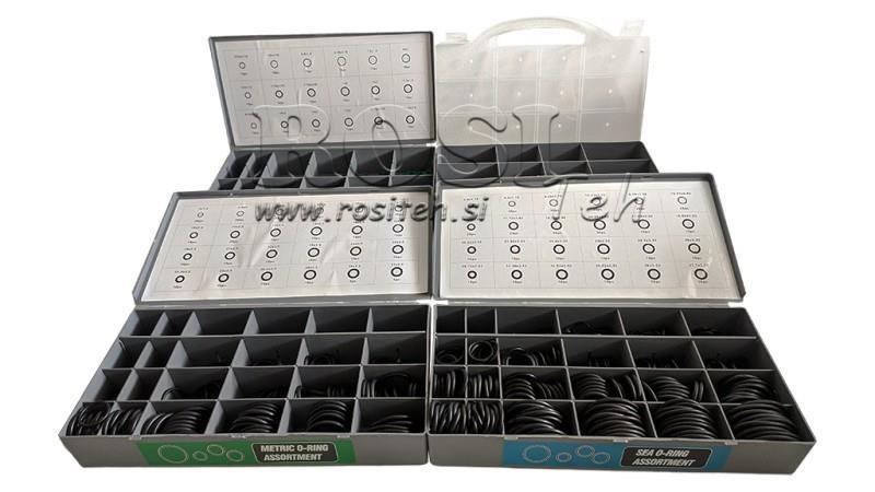 SÆT AF GUMMIPAKNINGER 900 stk