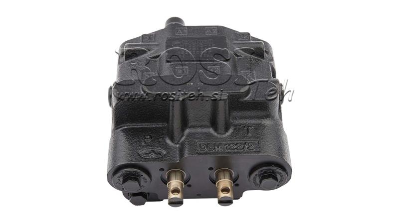 HYDRAULISK KONTROL VENTIL DLM-122/2 2xP80 L/min LASTFØLSOM MED FLYDENDE FUNKTION