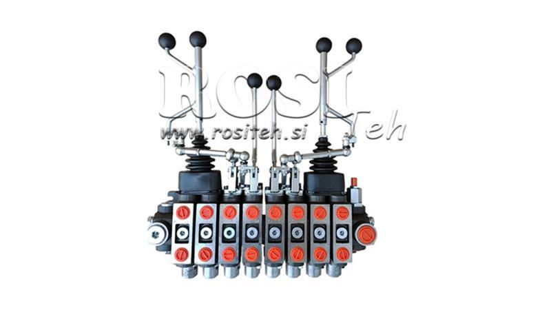 HYDRAULISK VENTIL HIAB 8xPC70 2X EURO JOYSTICK 3 POS