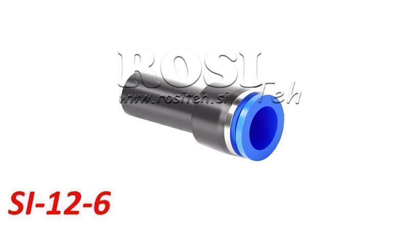 PNEVMATSKI VTIČNI REDUCIRNI PRIKLJUČEK TPA BREZ NAVOJA SI-12-6