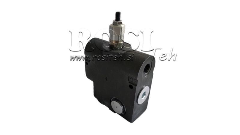 PRIORITETSVENTIL 3/4 MED SKALA OG SIKKERHEDSVENSTIL 0-110lit, 0-200bar