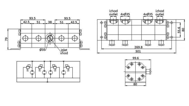 HYDRAULISK GEARKOMPRESSOR FLOW 4/1 (4.5-9.5lit - max.240bar) 2.1cc/SEG