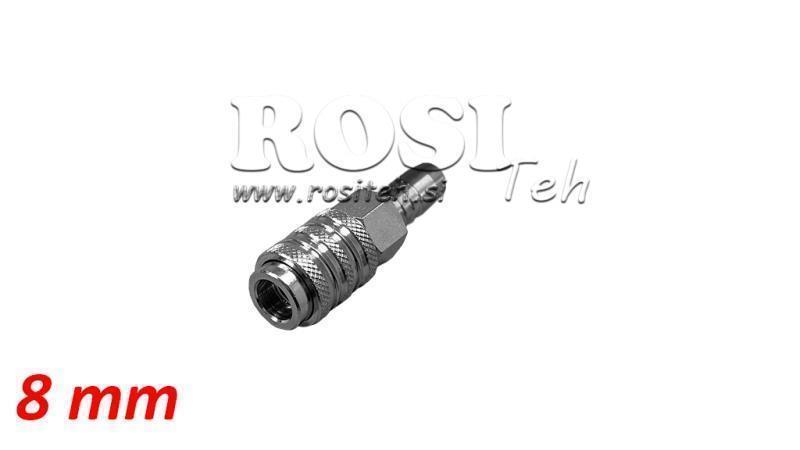 PNEVMATSKA HITRA SPOJKA ŽENSKA SMREKICA 8mm - DN7,2