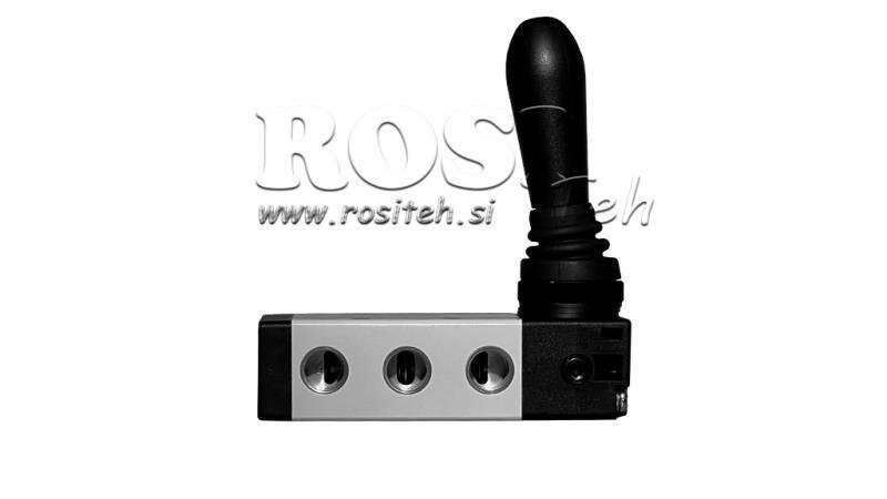 PNEUMATISK MANUEL VENTIL 5/3 3/8 PRT-1053-CRR MANUEL RETUR