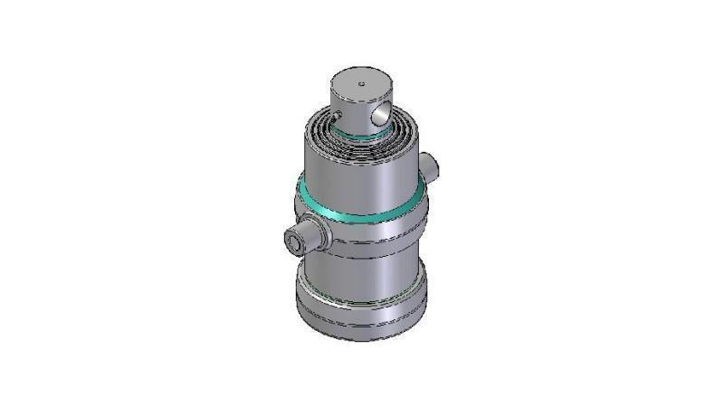 4081F -TELESCOPISK CYLINDER STANDARD/HUL 4 TRIN REJSE 1190 DIAMETER 190