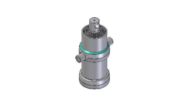 5001F - TELESCOPISK CYLINDER STANDARD/HUL 5 TRIN REJSE 1520 FI 170