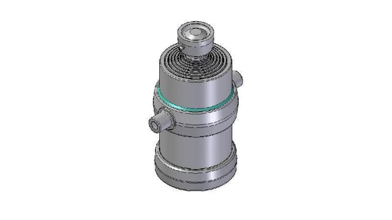 8022S -TELESCOPISK CYLINDER STANDARD/BALL 8 TRIN REJSE 2290 DIAMETER 215