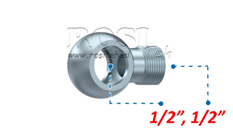 HYDRAULISK ØJEFORBINDELSE 1/2-1/2