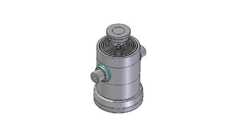 8032S -TELESCOPISK CYLINDER STANDARD/BALL 8 TRIN REJSE 2220 DIAMETER 270