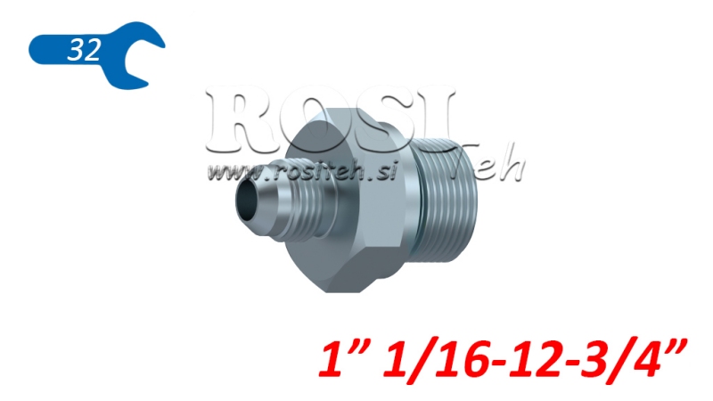 HYDRAULISK REDUCER 1 1/16 JIC74°-3/4 GAS