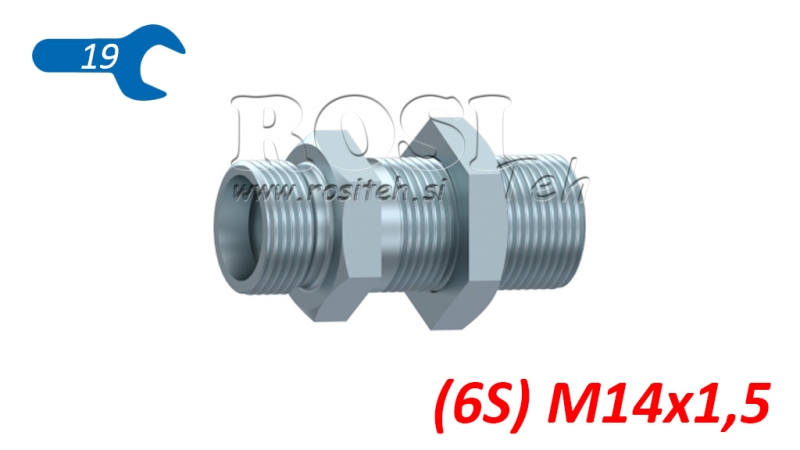 HIDRAVLIČNI PREGRADNI DVOVIJAČNIK (6S) M14x1,5