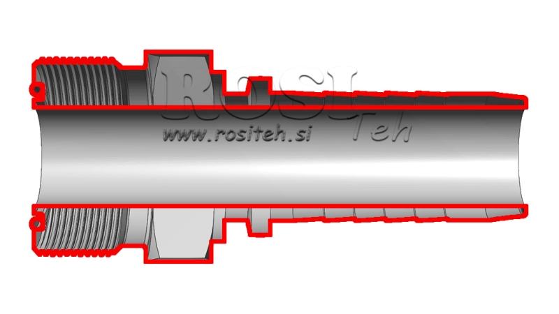 HYDRAULISK FORBINDELSE AGORFS HANN DN19-1 3/16-12
