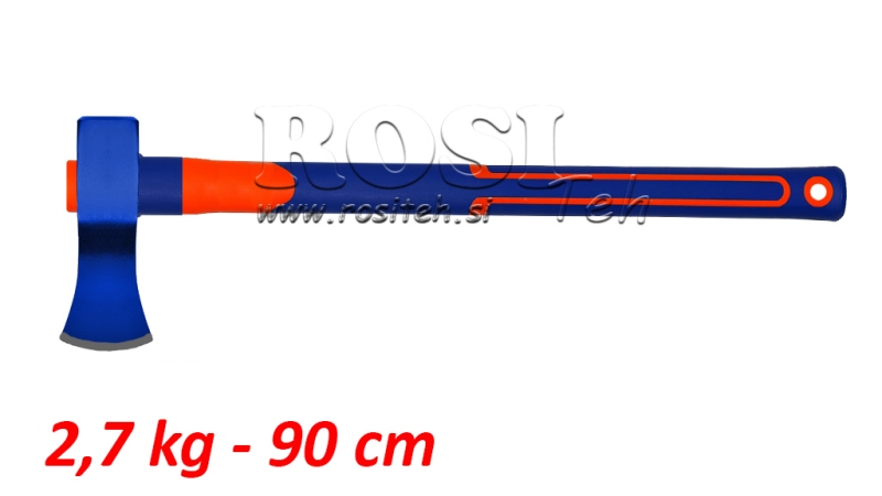 BRÆNDEØKSE MED KULFIBERHÅNDTAG - A621 2,7 kg - 90 cm