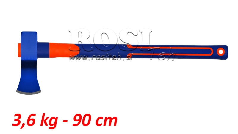 BRÆNDEØKSE MED KULFIBERHÅNDTAG - A621 3,6 kg - 90 cm