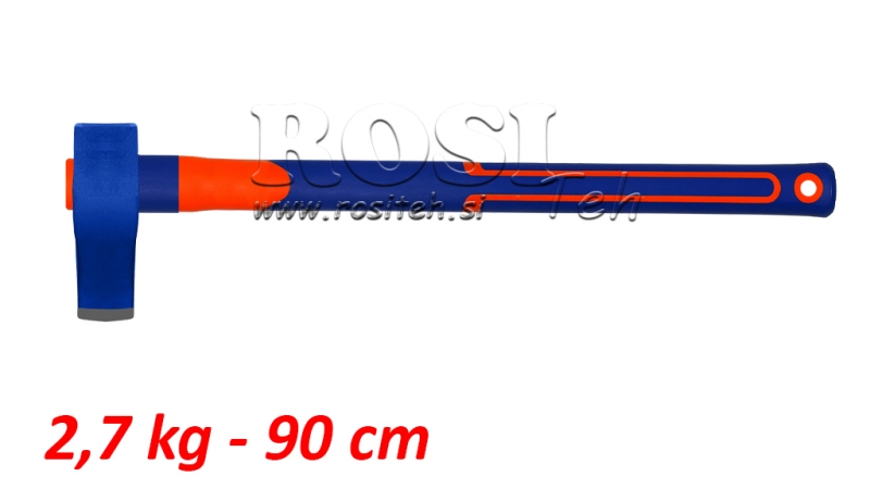 BRÆNDEØKSE MED KULFIBERHÅNDTAG - A623 2,7 kg - 90 cm