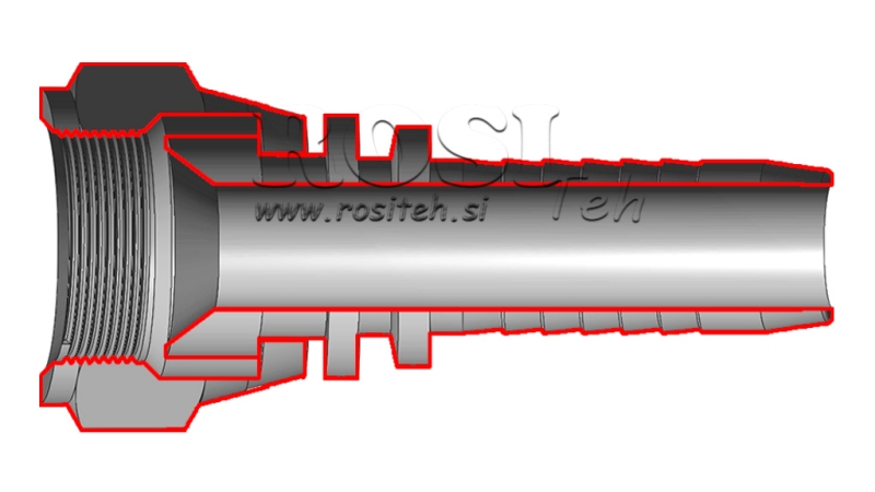 HYDRAULISK FORBINDELSE DKJ JIC74° HUN DN5-7/16-20