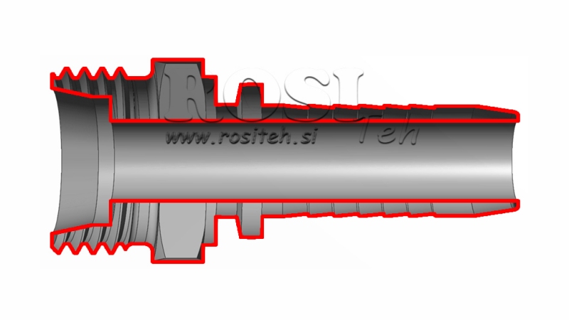HYDRAULISK FORBINDELSE CEL 15 L HAN DN10-M22X1,5