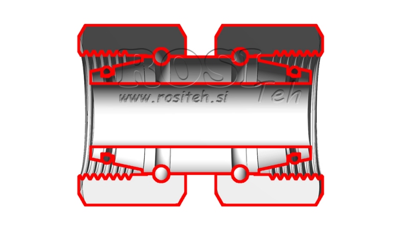 HIDRAVLIČNI DVOVIJAČNIK DVOJNA VRTLJIVA MATICA (10S) M18x1,5