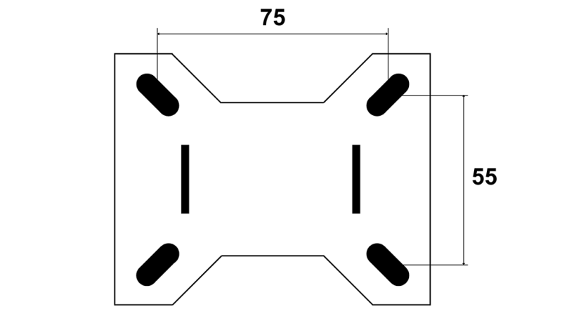 HJUL 100mm MED FAST BUND