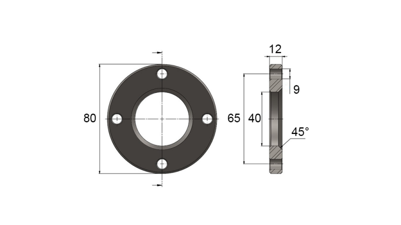 FLANGE TIL CYLINDER AL.32
