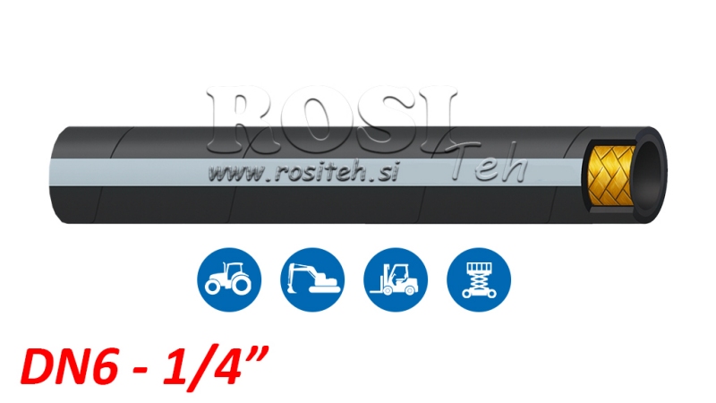 HYDRAULIKSLANGE DN6 1SN (1/4) 255BAR