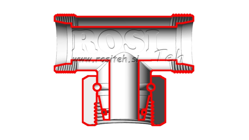 HIDRAVLIČNI T KOM S-20 Z VRTLJIVO MATICO CENTRALNO M30x2