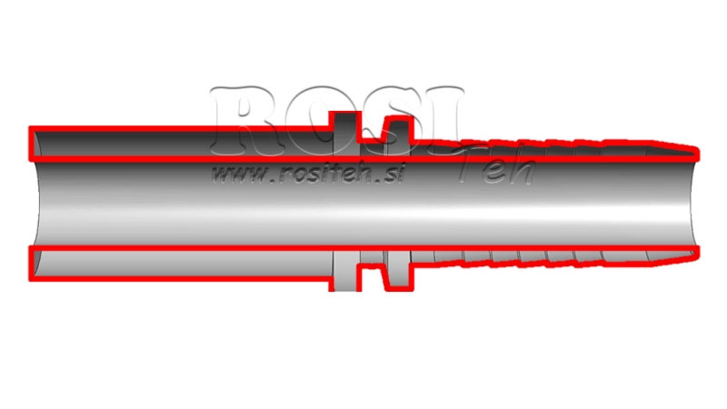 HYDRAULISK FORBINDELSE SLANGE RET TRANSITION DN6-d10
