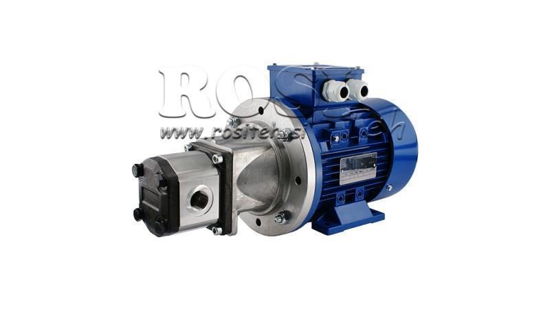 HYDRAULISK PUMPE SAMMENSÆTNING GRUPPE 2 12 ccm ELEKTRISK MOTOR 3-fase - 4 KW (flow = 17 liter/min)