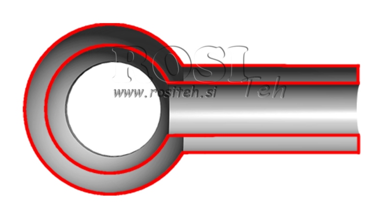 METALSLANGE BANJO 1/4 40mm