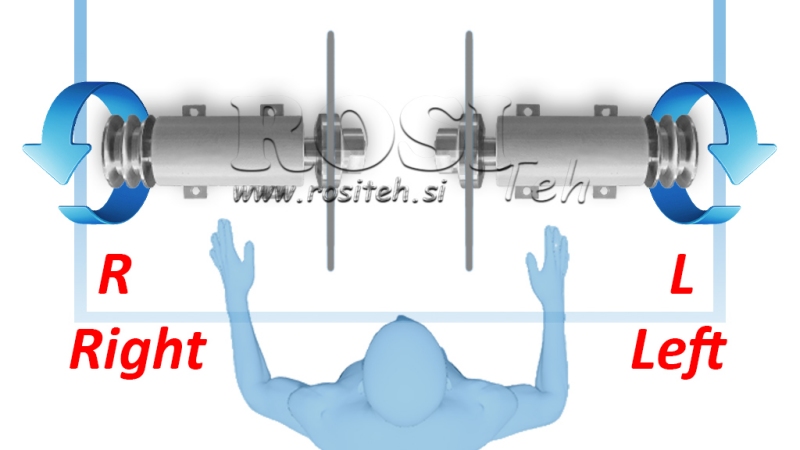 OSOVINA ZA CIRKULAR LITOŽELEZNA 300mm (LEVI NAVOJ)