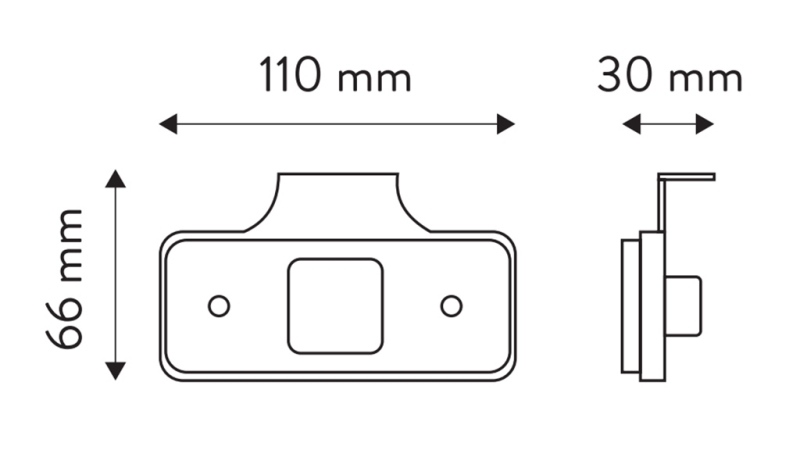 LED MARKERINGSLYS HVID 12V