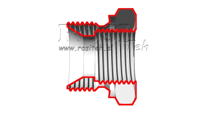 HYDRAULISK ADAPTER HAN-HUN 1 1/4-3/4