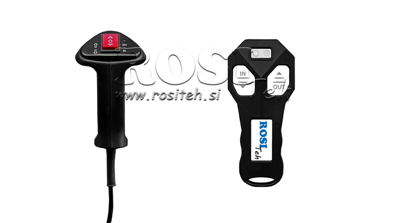 12 V ELEKTRISK SPIL RS-8000 - 3620 KG - STÅLWIRE - ECO