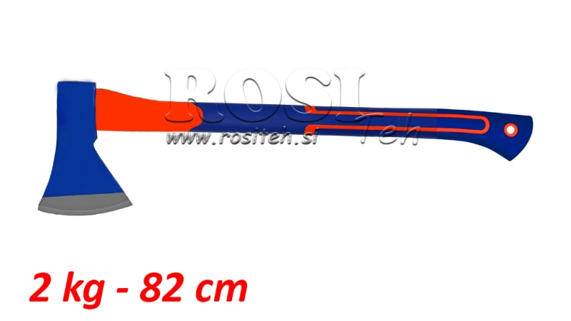 ØKSE MED KULFIBERHÅNDTAG - 2 kg - 82 cm