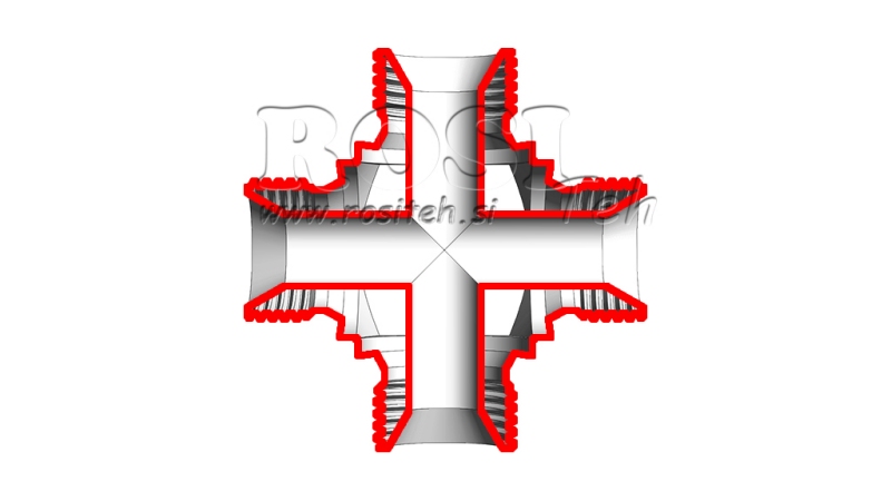 HYDRAULISK T COM BSP HAN KRYDS 3/8