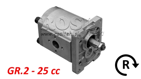 HYDRAULIKPUMPE GR.2 25 CC HØJRE - FLANGE