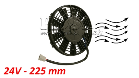 AXIAL VENTILATOR 225MM PULLING 24V