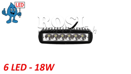 LED DELOVNA SVETILKA - LUČ 6 LED 18W 12V-24V