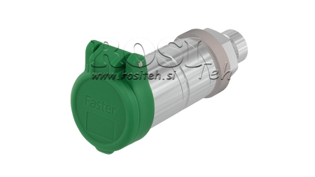 GRØN BESKYTTENDE DÆK PVC HUN QUICK COUPLING PUSH PULL