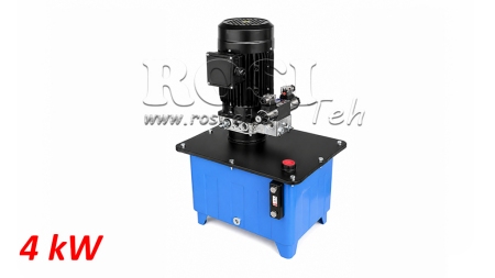 MINI HYDRAULISK POWER-PACK 380V AC (4 kW) - 8 cc - 12 lit/min - tank 25 lit