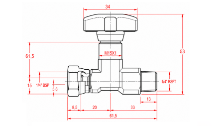 HYDRAULIKVENTIL TIL MANOMETER