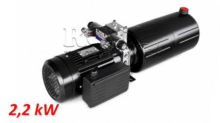 MINI HYDRAULISK POWER-PACK 230V AC (2.2 kW) - 8.0 cc - 11.2 lit/min - tank 12 lit