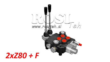 HYDRAULIKVENTIL 2XP80 + FLYDENDE