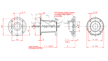FORBINDINGSKIT BENZINMOTOR + HI-LO PUMPE 16GPM